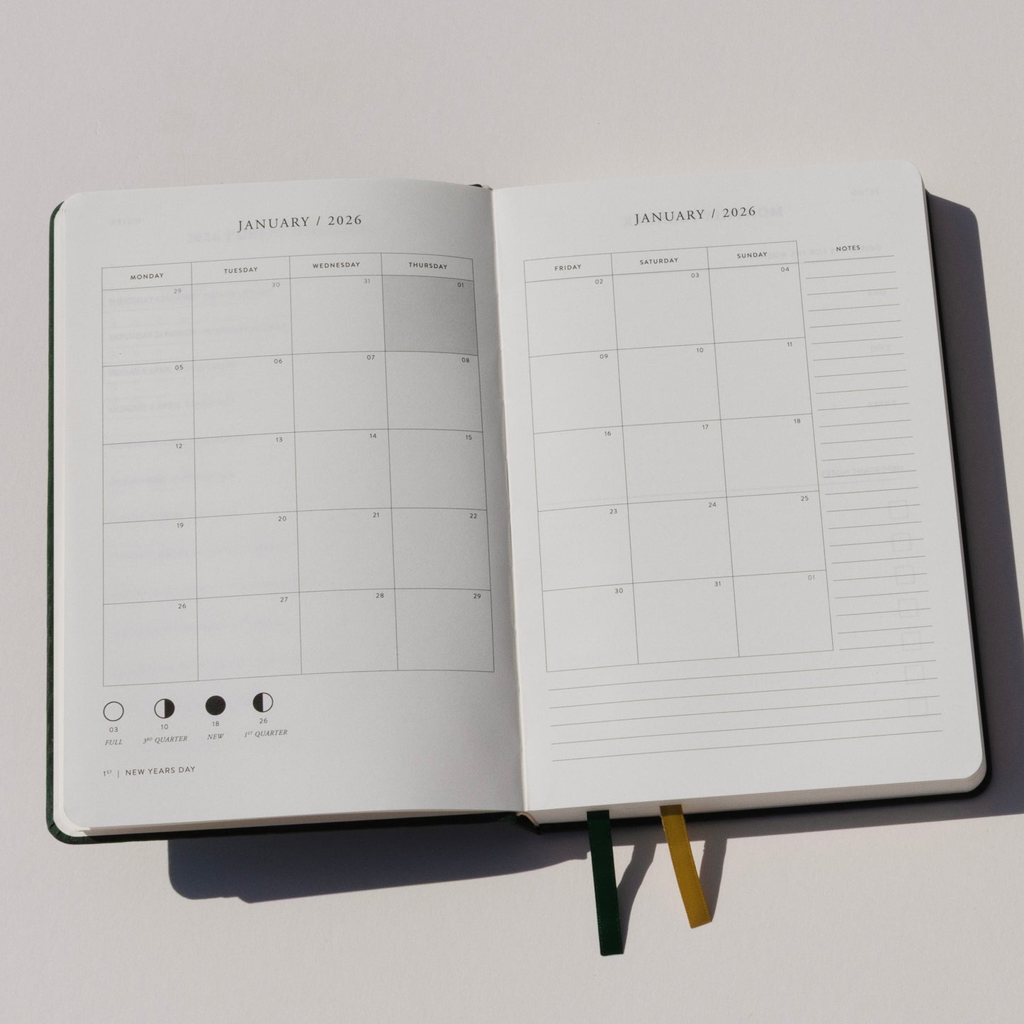 2026 Diary ~ Chamomile Flower (rich yellow)