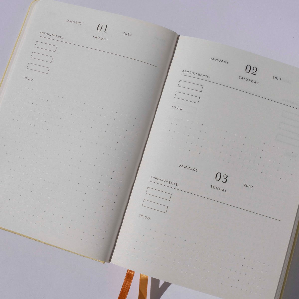 Diary Planner 2027 - Gold