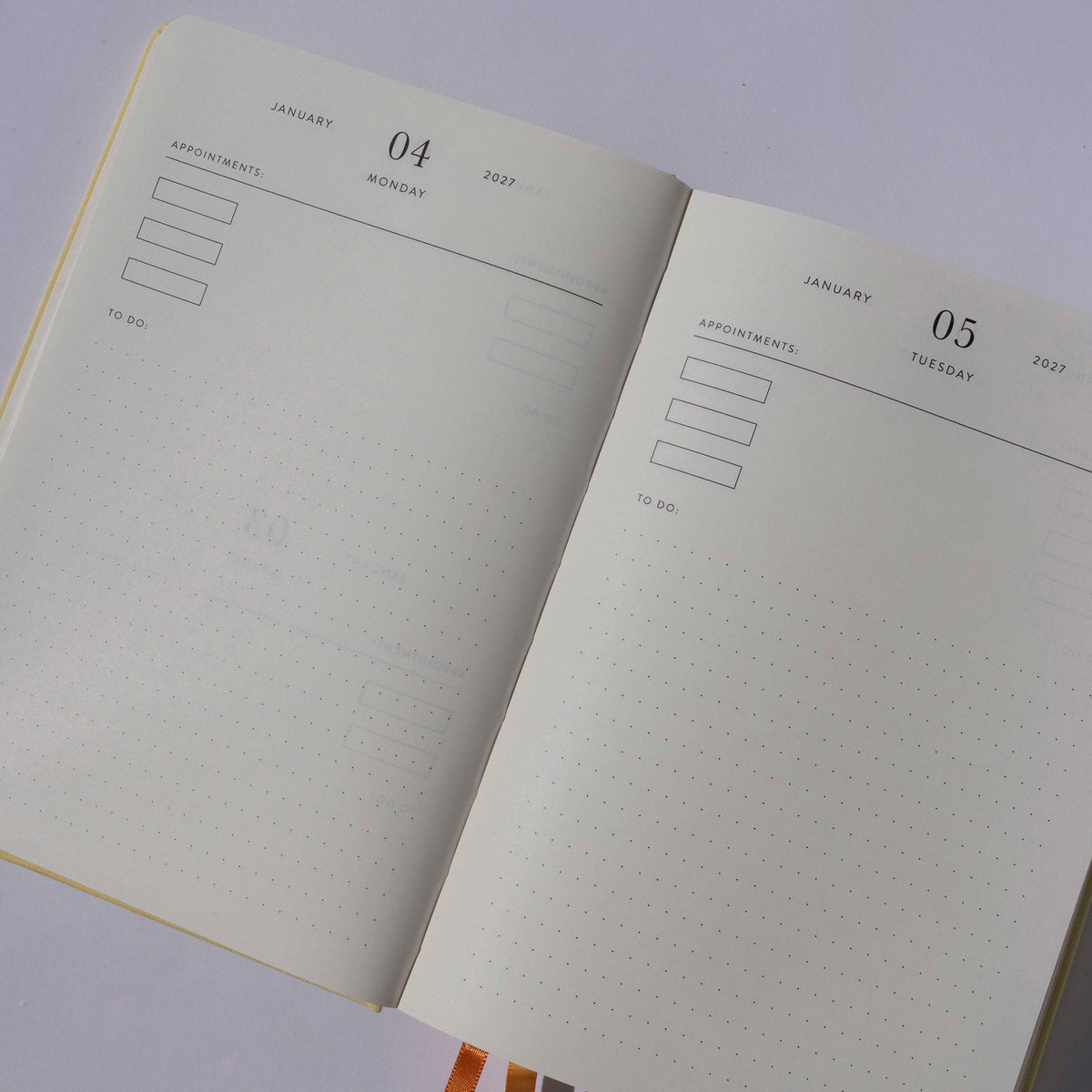 Diary Planner 2027 - Gold