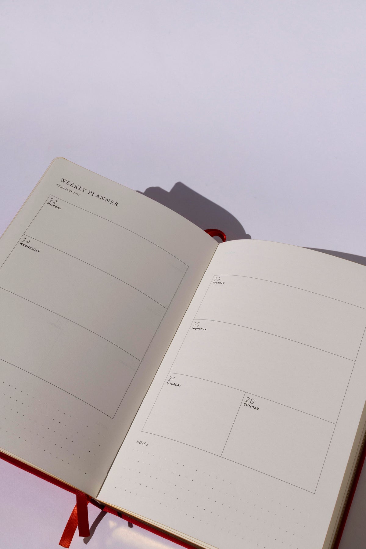 Weekly Planner 2027 - Year of the Fire Goat
