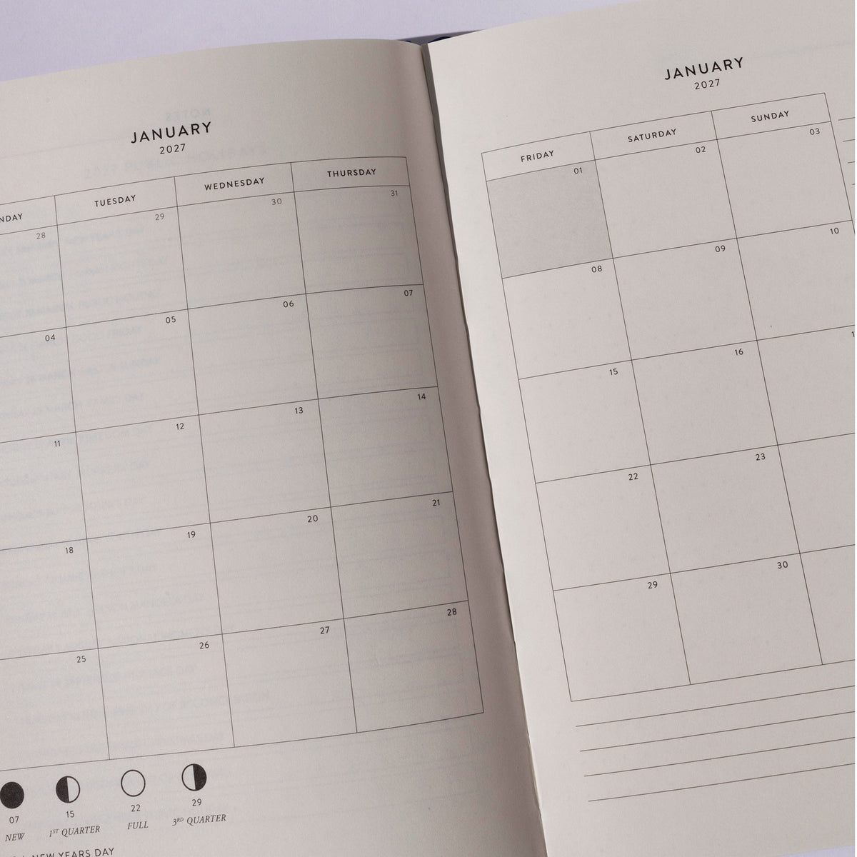 Weekly Planner 2027 - Year of the Fire Goat