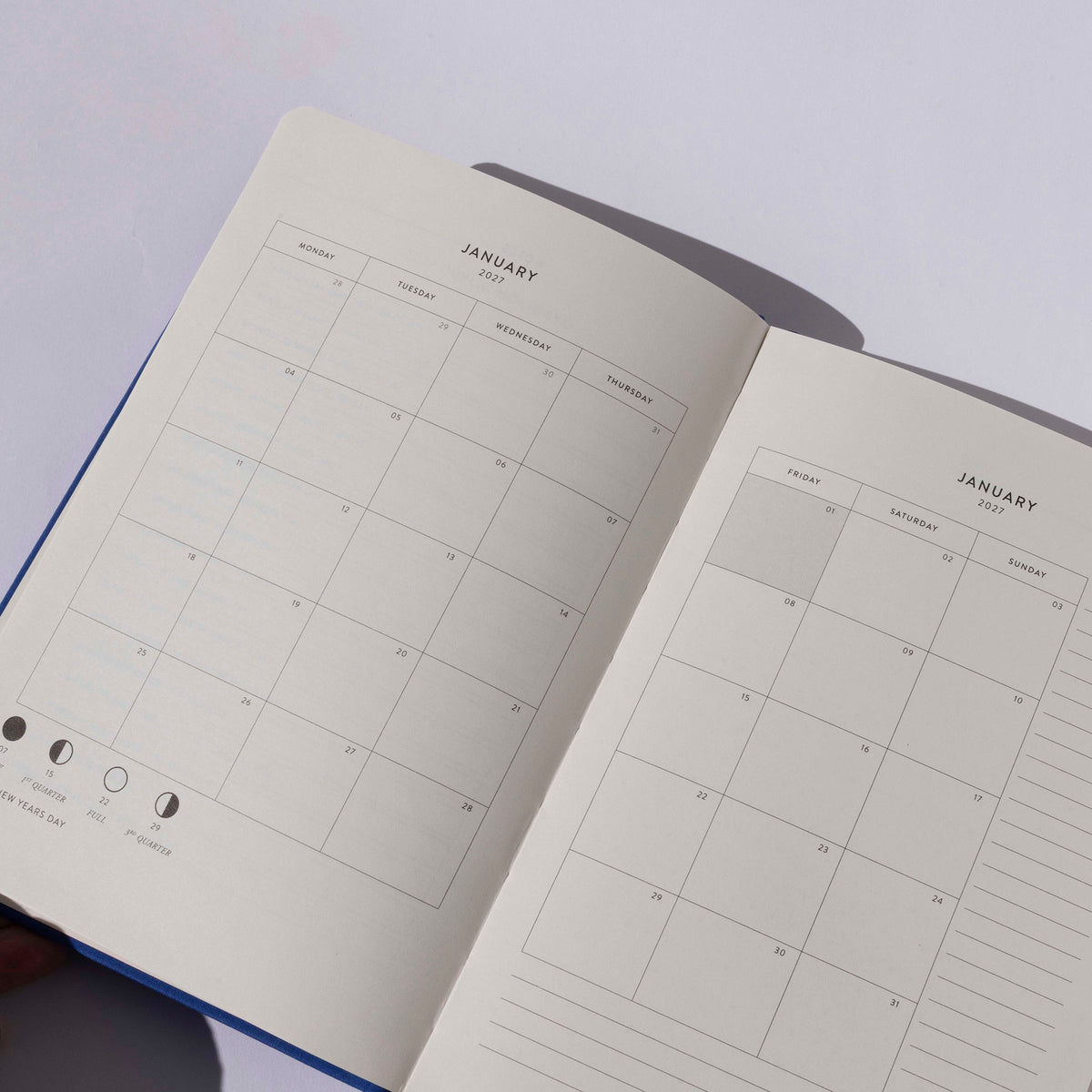 Notebook Planner 2027 - Leafy Green
