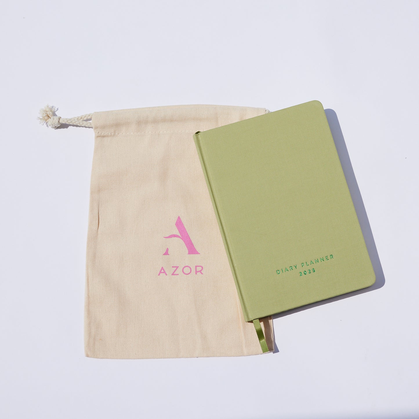 Diary Planner Dust Bag beige/pink