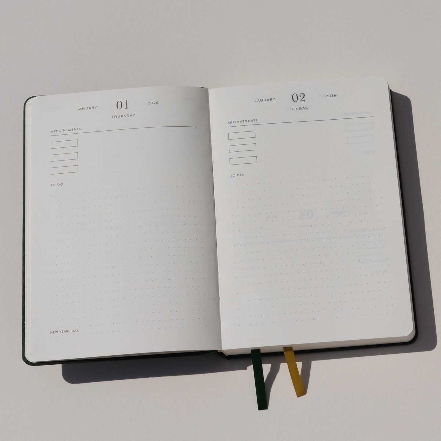 2026 Diary ~ Lost in the Forest (dark green)