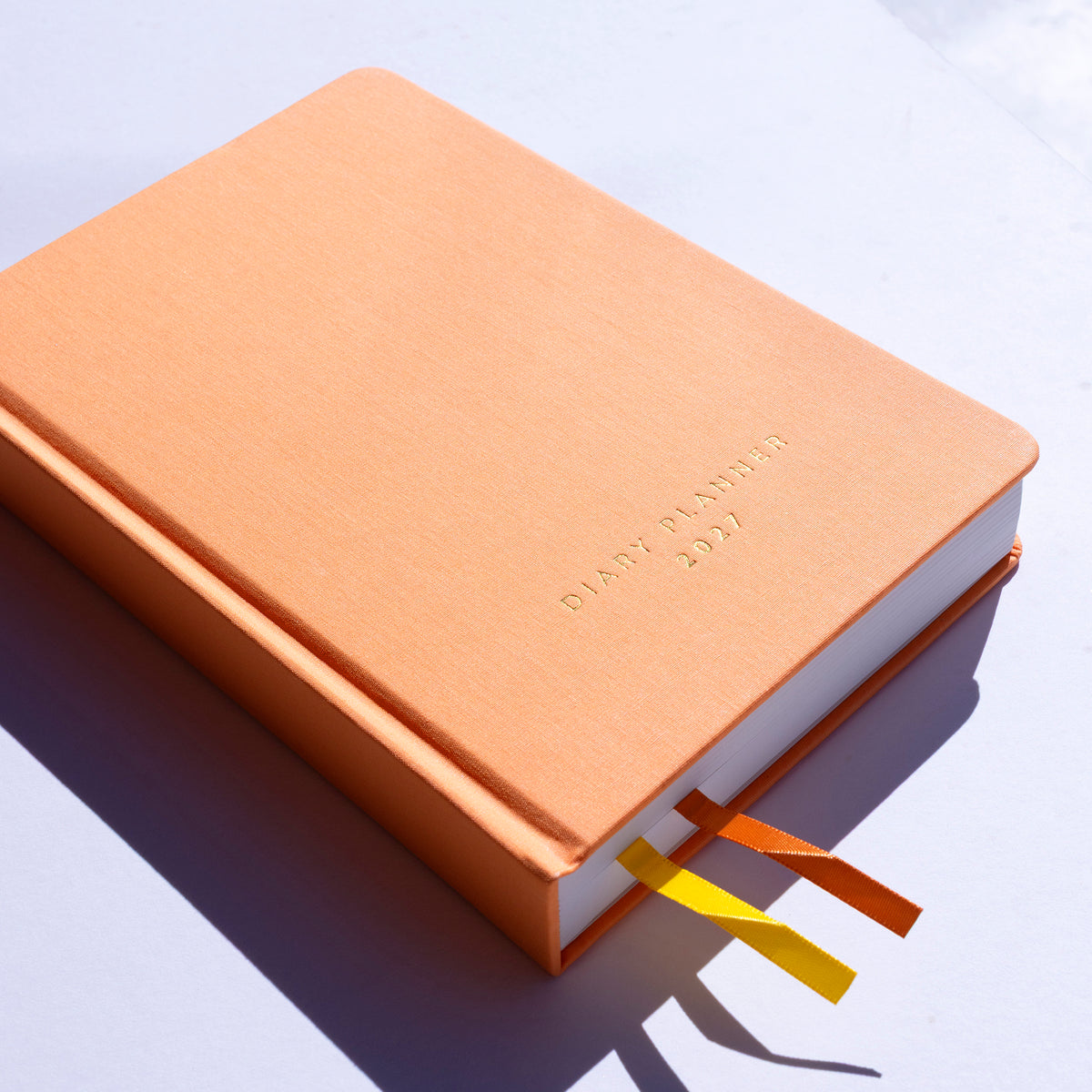 Diary Planner 2027 - Peach Apricot Orange