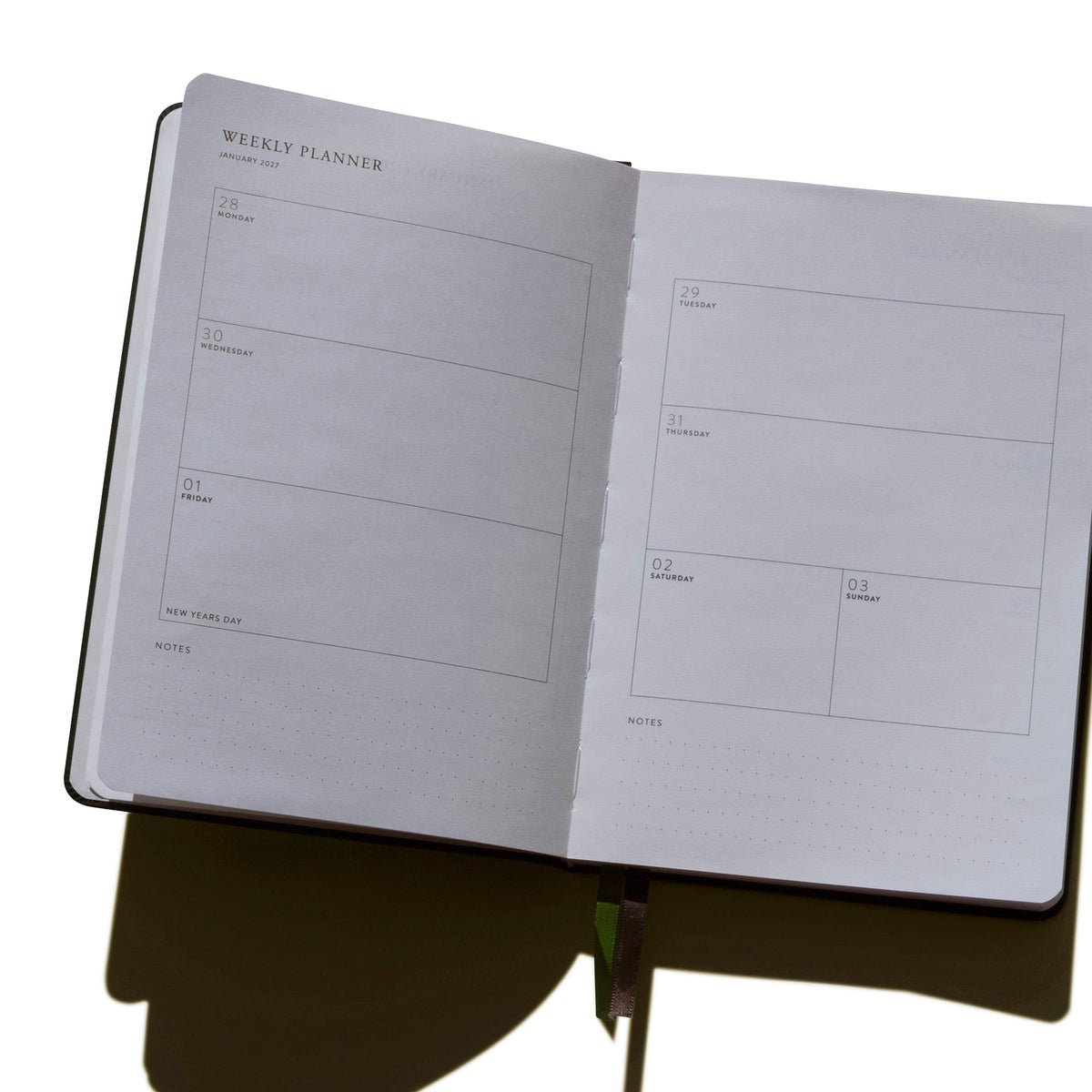 Weekly Planner 2027 - Gold